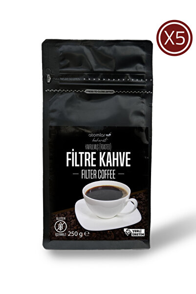 gajun فلتر قهوة 250 جرام × 5 قطع - حبوب محمصة