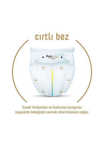 Sleepy Sleepy Pure Baby Organic Baby Diapers 2 Pack Jumbo Size 4 7-16 kg 52 Pieces