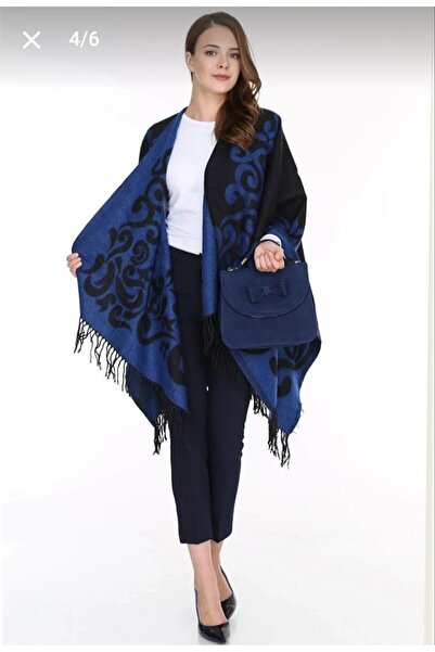 Nilbutik Жіночий двосторонній плечовий шаль-пальто