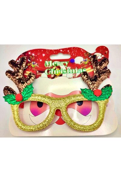 Yenigeldi New Year's Fun Decorated Glasses, Ornamental Glasses,