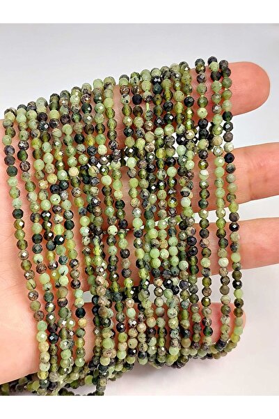 Yasamtohumu ربع ديزي (يبلغ طوله 9 سم!) حجر اليشم نصف دائري 2.5 مم (45450)