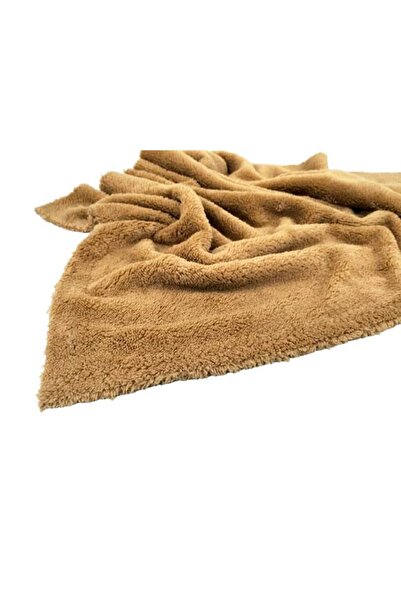 ecottonworks Sütlü Kahve Renk Wellsoft Tek Kişilik Battaniye , TV Battaniye