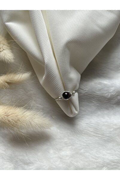 PelvedDesign خاتم سلك مصنوع يدويًا من حجر العقيق الطبيعي قابل للتعديل