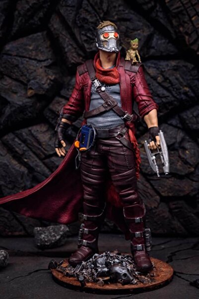 TuransoyCraft Star Lord ve Groot Boyalı Figür Galaksinin Koruyucuları Peter Q...