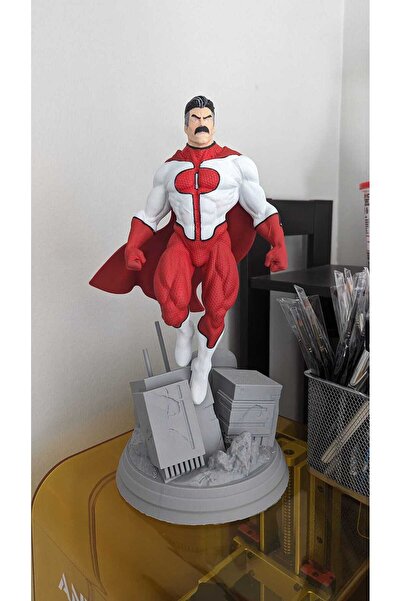 TuransoyCraft Invincible Omni Man Boyalı Figür Nowl-Ahn Figür Büyük Boy 25CM