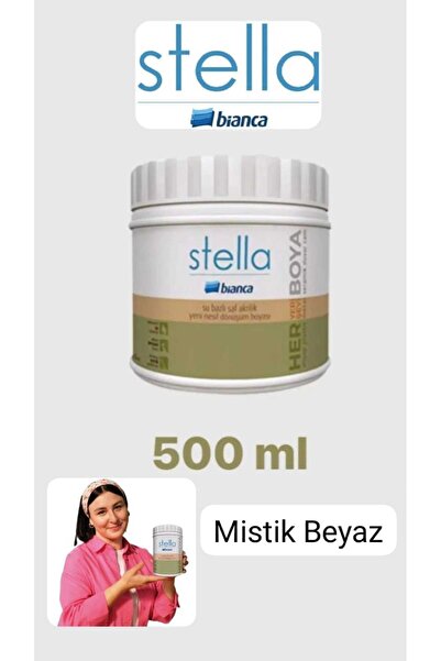 Bianca Stella Saf Akrilik Boya Mistik Beyaz 500 ml