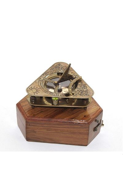 hediyeconcepti Ρολόι ηλίου και πυξίδα Gilbert & Sons London Retro Brass