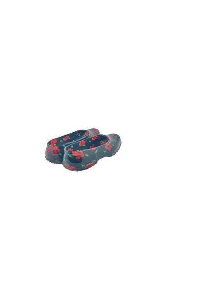 fafatara Women's Red Floral Rubber Shoes