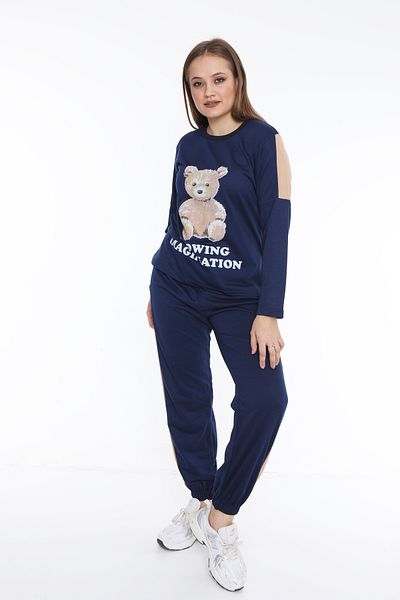 FAMES PİJAMA Imagination Two Thread Long Sleeve Women's Pajama Set