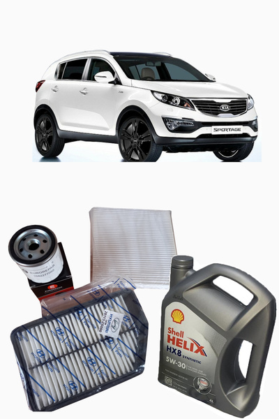 EUROREPAR 2011-2014 KİA SPORTAGE 1.6 GDİ BENZİNLİ YAĞ BAKIM SETİ HAVA + POLEN + YAĞ FİLTRESİ + SHEL 5W 30