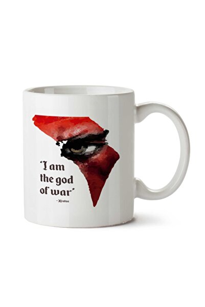 ART HEDİYE كوب مطبوع عليه عبارة "أنا إله الحرب" على الجانبين