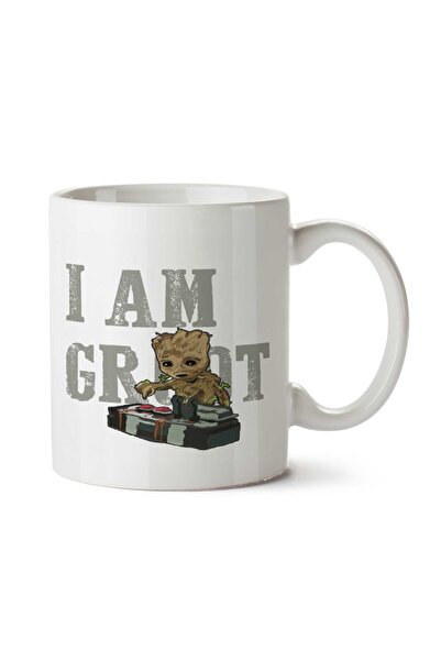 ART HEDİYE كوب مطبوع على الجانبين من I Am Groot الأكثر مبيعًا
