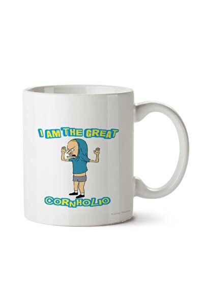 ART HEDİYE كوب مطبوع عليه وجهين من I am the Great CornHolio