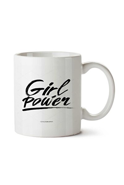 ART HEDİYE كوب مطبوع على الجانبين من Girl Power
