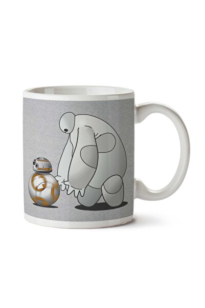 ART HEDİYE كوب مطبوع على الوجهين من Fast Friend Big Hero 6 Star Wars