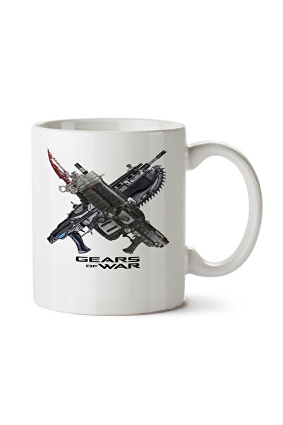 ART HEDİYE كوب بطبعة جانبين من GEARS OF WAR WEAPONS