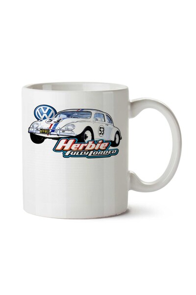 ART HEDİYE كوب FUSCA HERBIE CARRO CLASSIC مطبوع على الجانبين