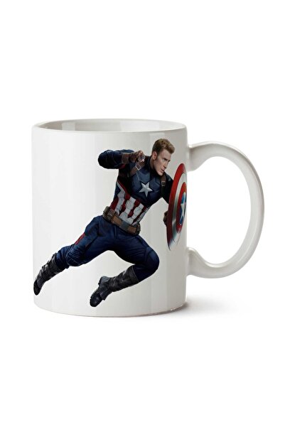 ART HEDİYE كوب كابتن أمريكا مارفل 3 مطبوع على الجانبين