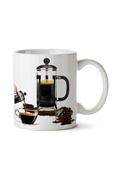 ART HEDİYE كوب فلتر قهوة مطبوع على الجانبين