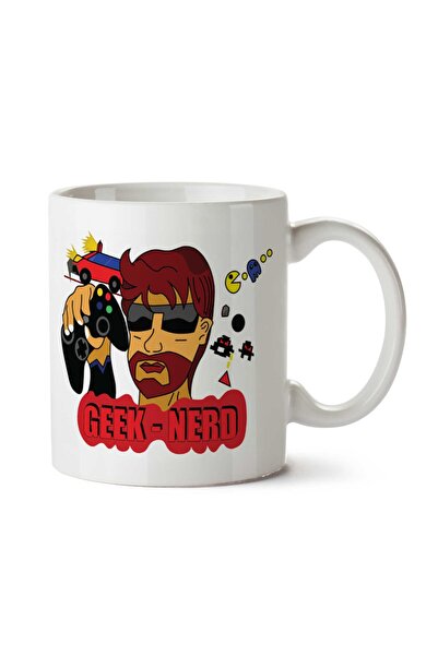 ART HEDİYE كوب GEEK NERD مطبوع على الجانبين