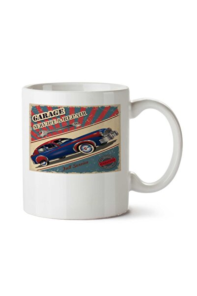 ART HEDİYE كوب GARAGE SR مطبوع على الجانبين