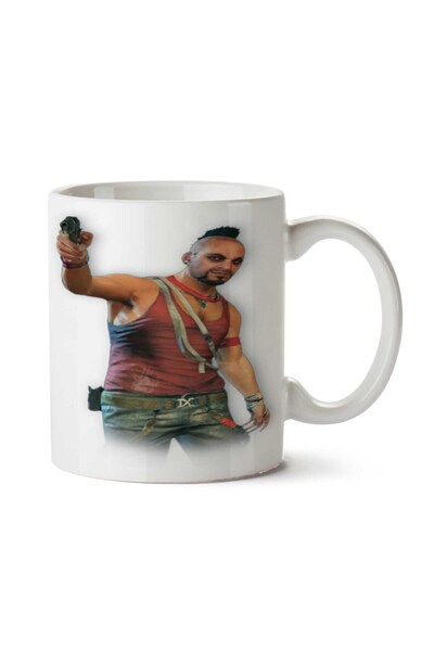 ART HEDİYE Far-Cry-Free-PNG-Image Two Side Printed Mug
