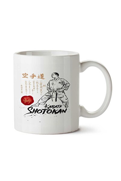 ART HEDİYE كوب كاراتيه شوتوكان DOJOKUN مطبوع على الجانبين