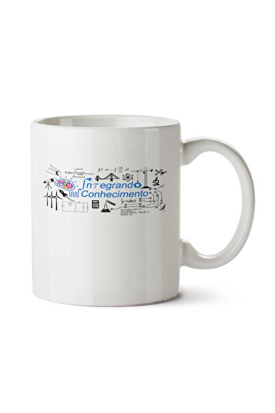 ART HEDİYE كوب Integrando Conhecimento مطبوع على الجانبين
