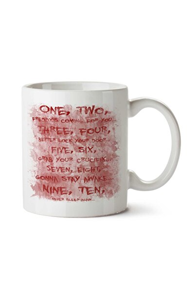 ART HEDİYE كوب فريدي سونغ ميوزيك مطبوع على الجانبين