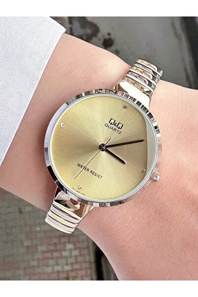Q&Q QM82J42EK Kadın Kol Saati Taşlı 2 Yıl Distribütör Firma Garantili