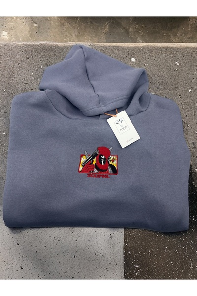 AVD Deadpool nakışlı hoodie