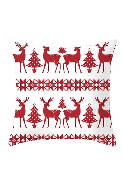 tarzınısec Pernă decorativă cu fermoar cu tema de Anul Nou (45*45cm) Model37