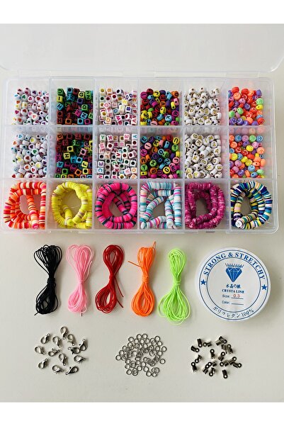 yağmur gökçe NO:85 HARF BONCUK FİGÜR BONCUK FİMO BONCUK KUTULU ÇOCUK HOBİ SETİ