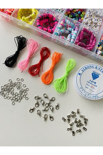 yağmur gökçe NO:85 LETTER BEADS FIGURE BEADS PHYMO BEADS BOXED CHILDREN'S HOBBY SET