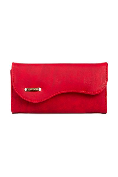 Newish Women's Vegan Leather Wallet Card Holder with Paper and Coin Compartment