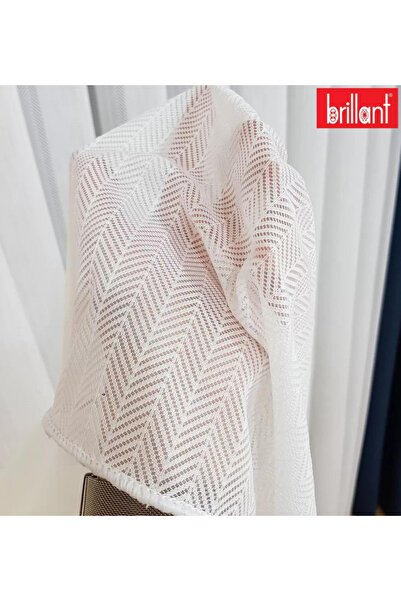 YS PERDE TASARIM Tommy Balık Sırtı Modern Dökümlü Sedef Jakar Tül Perde Yükse...