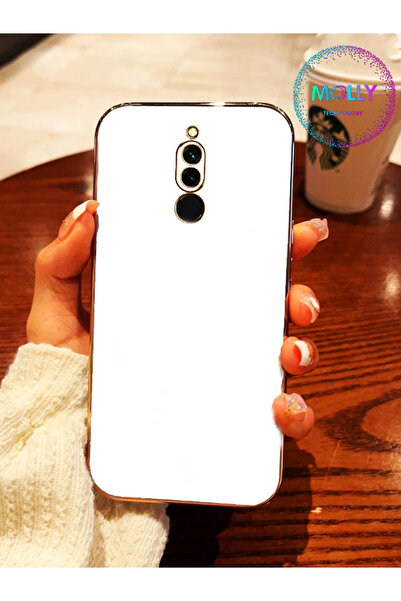 Molly Technology Xiaomi Redmi 8 İçin İnci Beyazı Kenarları Gold Detaylı Lüks ...