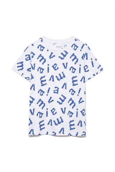 Mavi Printed White T-Shirt Regular Fit / Normal Cut 6610149-620