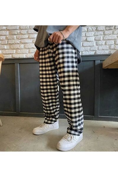 DEEFWEAR Φαρδύ καρό παντελόνι/φούτερ