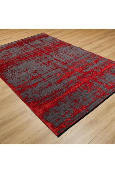 Halıcızade Heritage Serisi Soyut Desenli Makine Dokuma Halı-herıtage 481 Antrasit Red