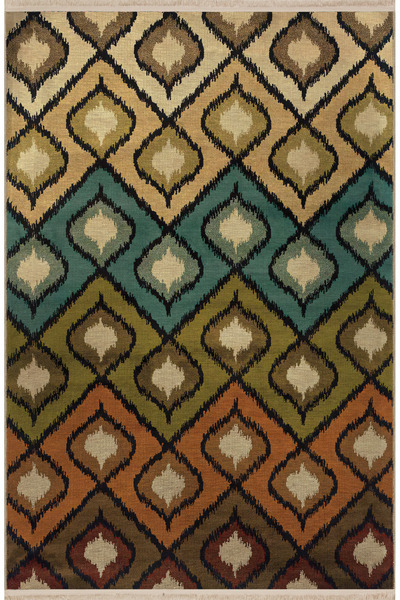 Rugs Modern Halı سجادة ديكور حديثة منقوشة ذات شكل هندسي مختلط متعدد الألوان 2647