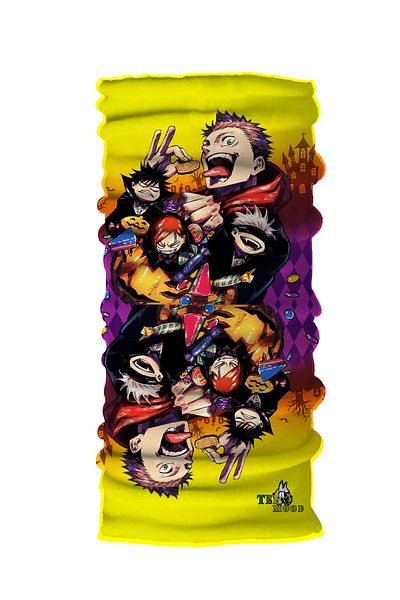 TEEMOOD PIRATE PARROT Jujutsu Kaisen Anime Manga Motor Cycling Face Mask Bandana Outdoor Neck Collar Buff Headwear