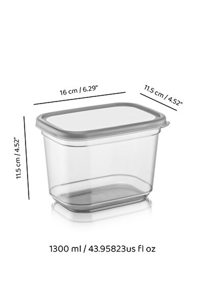 Meleni Home 12 Pieces Labeled Daisy Rectangular Storage Container Set Microwave and Freezer Compatible 12x1300 ml Spice Bowl