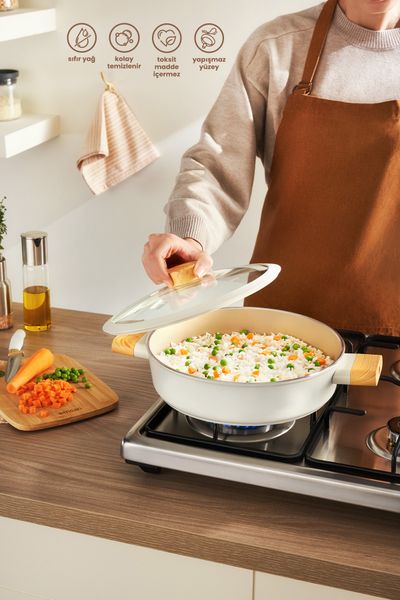Emsan Rustic Midi 4-Piece Cookware Set Beige 12 Cm ✨🤩 Emsan Rustic Midi 4  Piece Cookware Set Beige 12 cm Material: Enamel Set Content 12…
