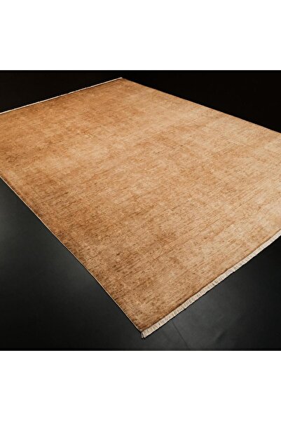 Halıcızade Retro Serisi Vintage Desenli El Dokuma Sarı Halı