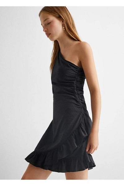 Mango Teen Rochie Neagra Pentru Copii