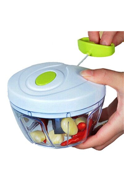 Canderel 3 Bıçaklı Ipli El Rondosu Manuel İp Çekmeli 3 Bıçaklı Pratik El Blen...