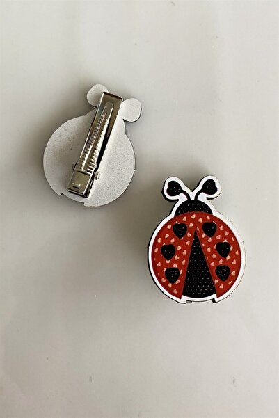 TAKIŞTIR Double Ladybug Figured Children's Clamp Buckle Set