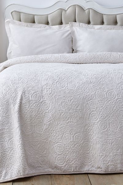 Karaca Home Gray Single Scala Embosy Blanket