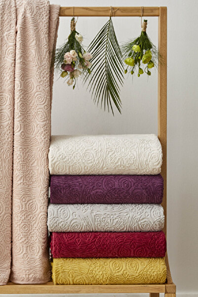 Karaca Home Scala Gri Tek Kişilik Embosy Battaniye